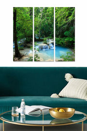 Quadro Decorativo em MDF (3 Peças) Multicolor – 70x50 cm (3x20x50) – Espessura 3 mm – Modelo MDF67518115