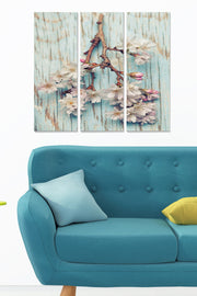 Conjunto de Quadros Decorativos em MDF (3 Peças) Multicolor – 20x50 cm cada, Tamanho Total 70x50 cm, Espessura 3 mm