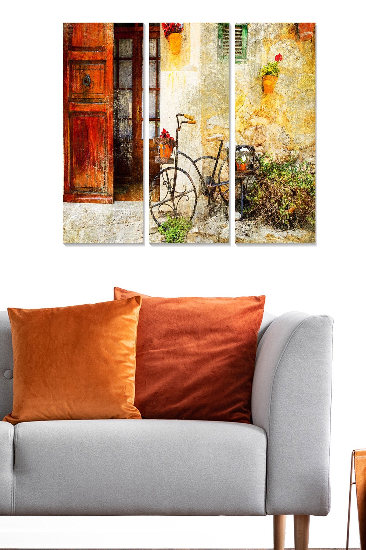 Tríptico Decorativo em MDF Multicolor – 70x50 cm (3 Peças, 3 mm)