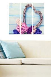 Tríptico Decorativo em MDF Multicolor 70x50 cm (3 Peças)