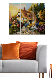 Quadro Decorativo em MDF Multicolor (Conjunto de 3) 70x50 cm – Espessura 3 mm