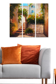 Conjunto de Quadros Decorativos em MDF Multicolor (3 Peças) – 20x50 cm cada, Total 70x50 cm, Espessura 3 mm