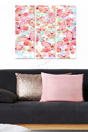 Quadro Decorativo Multicolor em MDF (3 Peças) – Total 70x50 cm, 3 mm