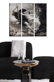 Tríptico Decorativo em MDF Multicolor 70x50 cm (3 Peças, 3 mm)