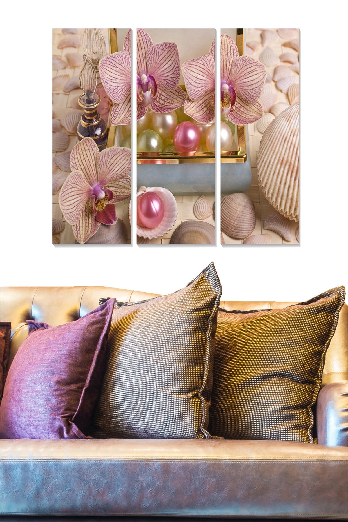 Quadro Decorativo em MDF Multicolor – Conjunto de 3 Peças, 20x50 cm cada (Total 70x50 cm), Espessura 3 mm