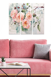 Quadros Decorativos 100% MDF Multicoloridos (3 Peças) — 20x50 cm cada, Total 70x50 cm, 3 mm