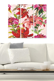 Quadro Decorativo em MDF Multicolor (Conjunto 3 Peças) – 3x 20x50 cm, Total 70x50 cm – MDF69850642