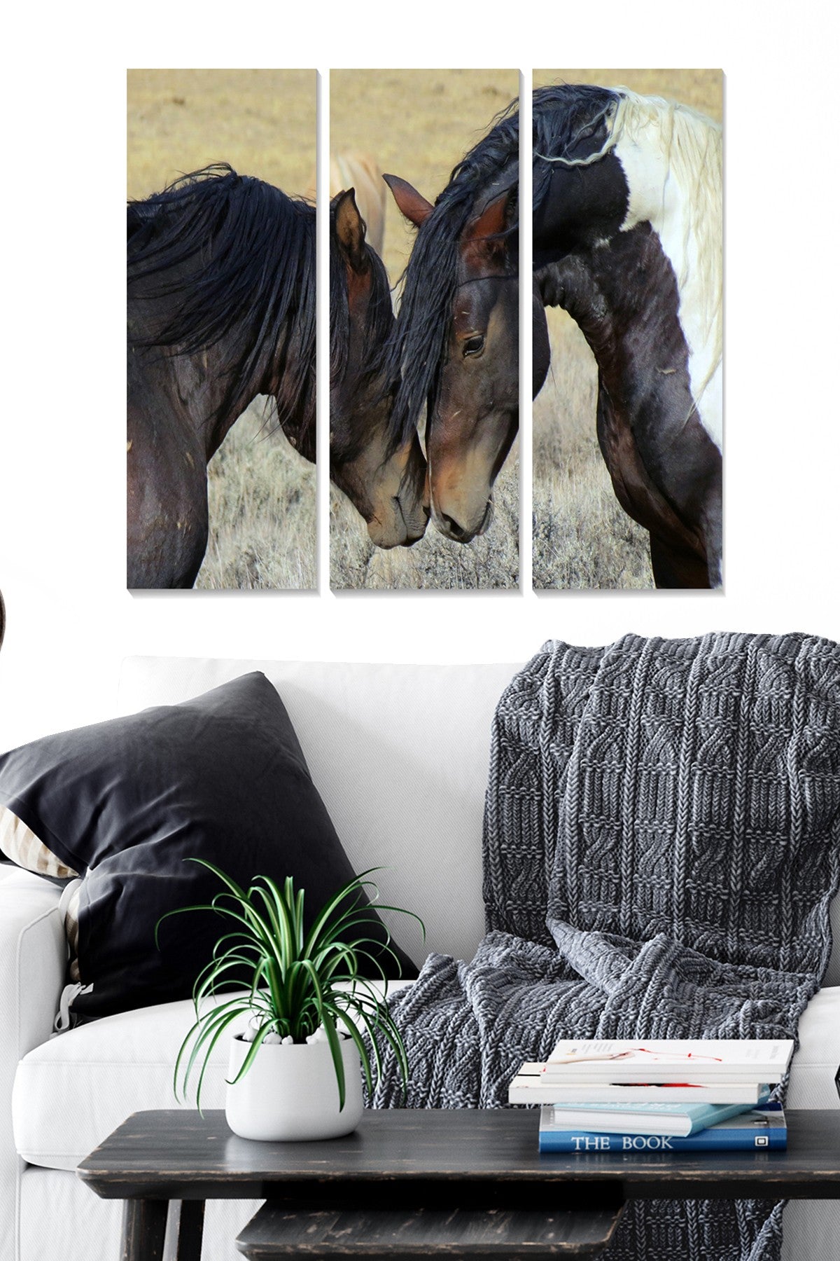 Quadro Decorativo em MDF Multicolorido – Conjunto de 3 Peças (20x50 cm cada) | Tamanho Total 70x50 cm – MDF70249