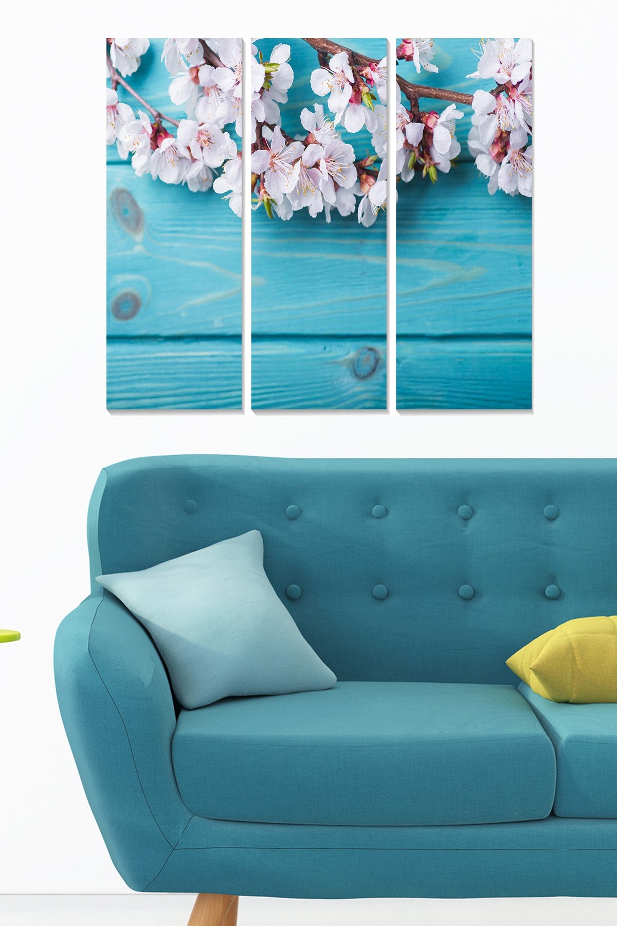 Quadro Decorativo em MDF Multicolor – Conjunto de 3 Peças (3x20x50 cm, total 70x50 cm, espessura 3 mm)