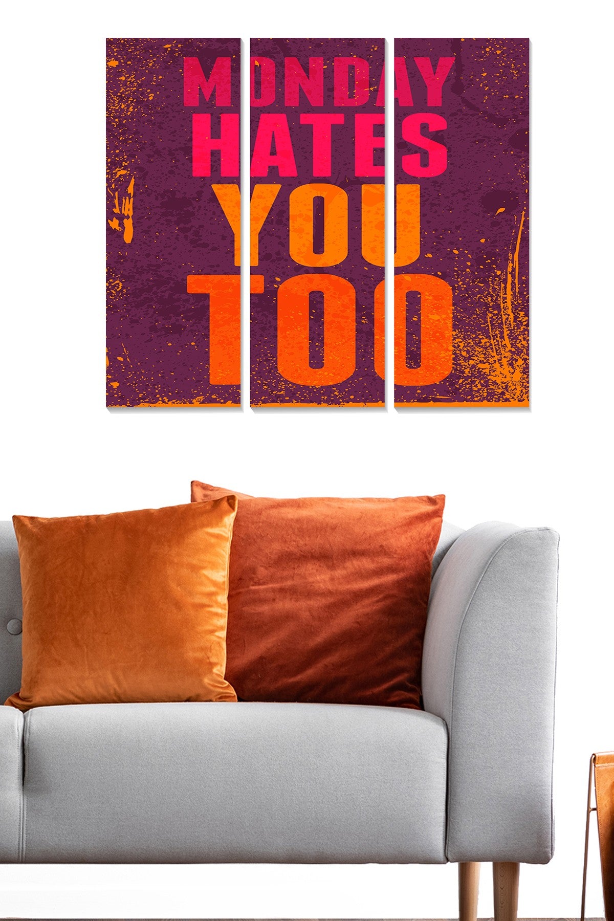 Quadros Decorativos em MDF (Conjunto 3 Peças) 20 x 50 cm cada, Total 70 x 50 cm, Multicolor, MDF 3 mm — MDF7049904 (553BNC3437)