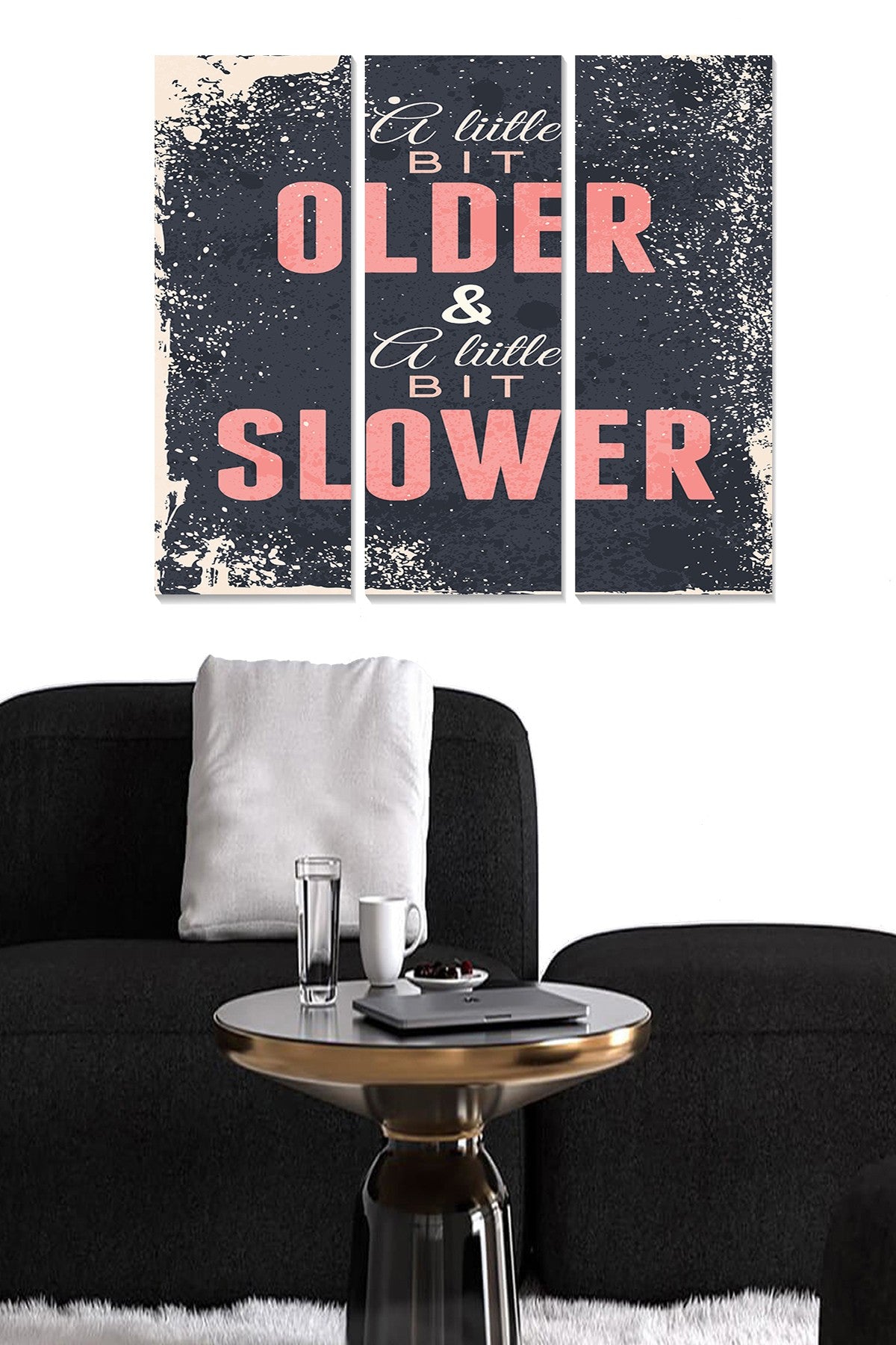 Quadro Decorativo em MDF Multicolor (Conjunto de 3 Peças) 70x50 cm – Espessura 3 mm