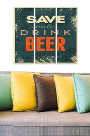 Tríptico Decorativo em MDF Multicolor 70x50 cm (3 Peças, 3 mm) – MDF7050884