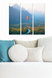 Quadro Decorativo em MDF Multicolor – Conjunto 3 Peças, 70x50 cm (total), 20x50 cm cada, 3 mm