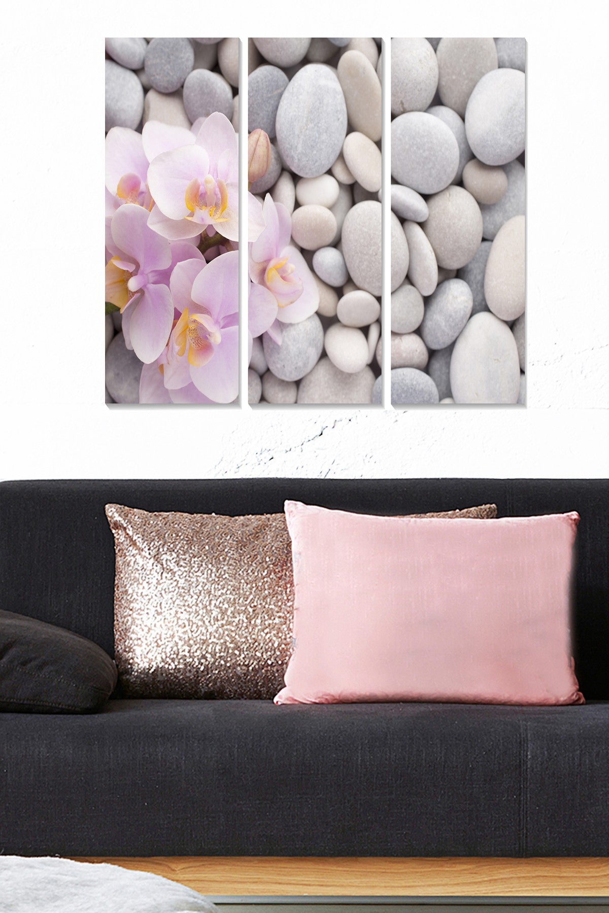 Quadro Decorativo MDF Multicolor – Conjunto de 3 Peças (20 x 50 cm cada, 70 x 50 cm total)