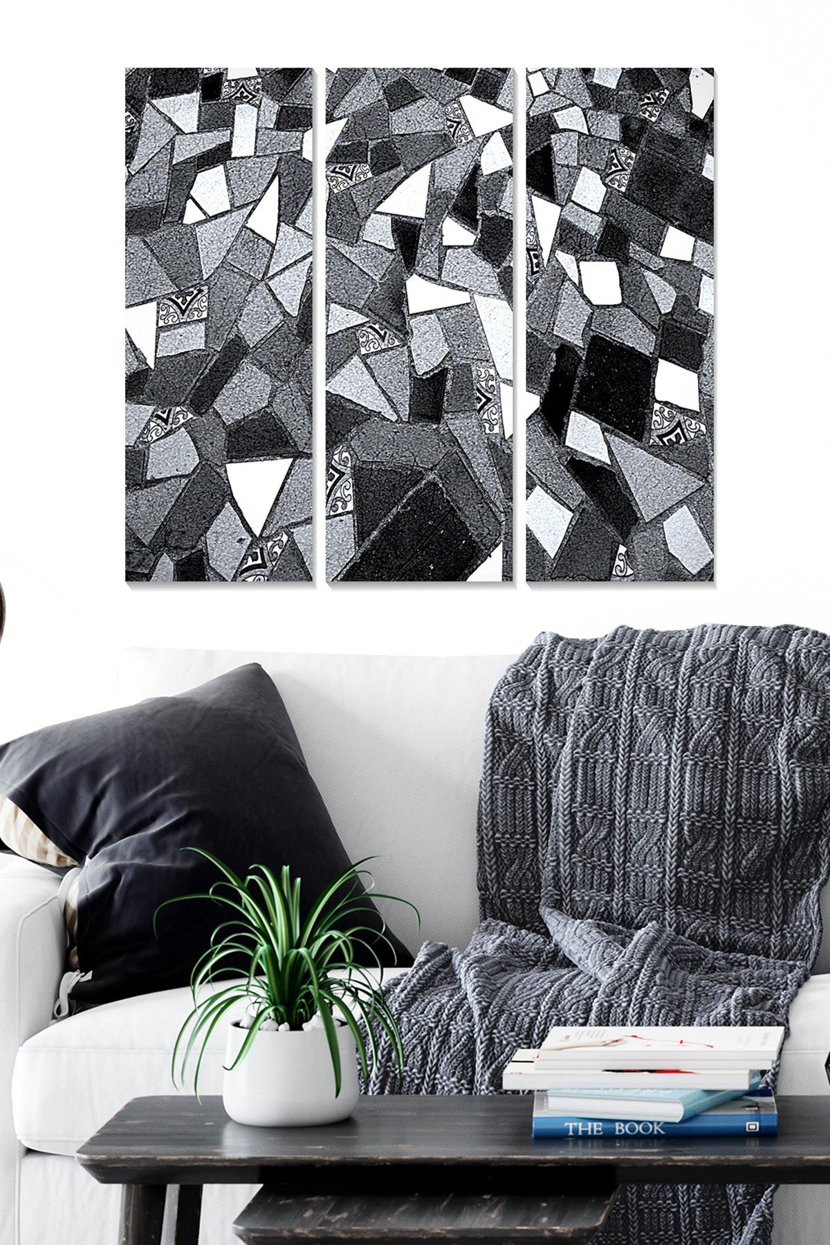 Quadro Decorativo em MDF Multicolor (Conjunto de 3 Peças) 70x50 cm | MDF 3 mm – MDF707166