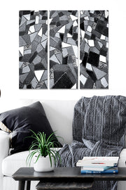 Quadro Decorativo em MDF Multicolor (Conjunto de 3 Peças) 70x50 cm | MDF 3 mm – MDF707166