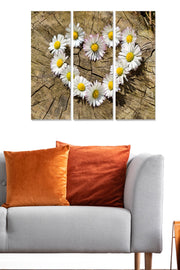 Quadro Decorativo em MDF Multicolor 3 Peças – 70x50 cm (20x50 cm cada), MDF 3 mm