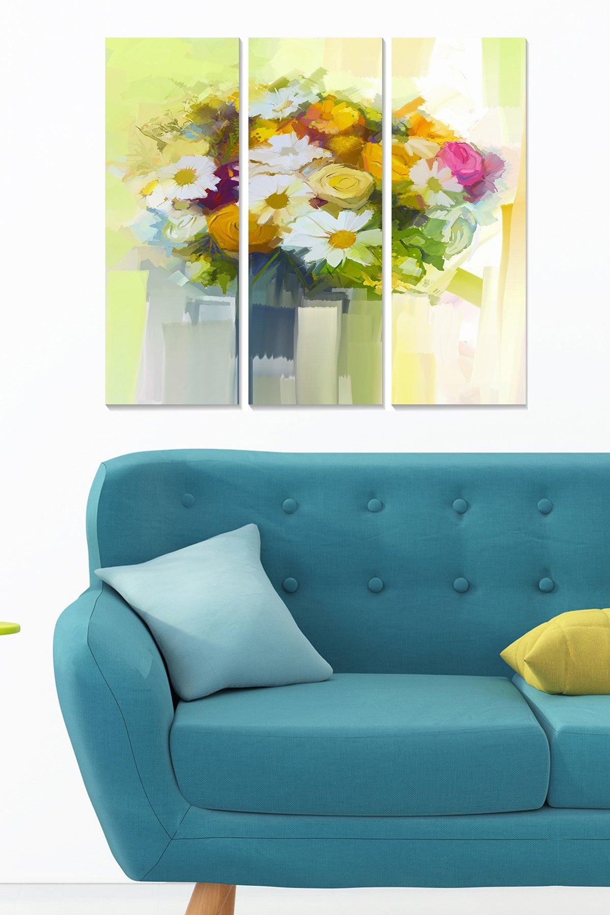 Conjunto de Quadros Decorativos em MDF (3 Peças) Multicolor – 70 x 50 cm no total, 3 mm de espessura – MDF7182687