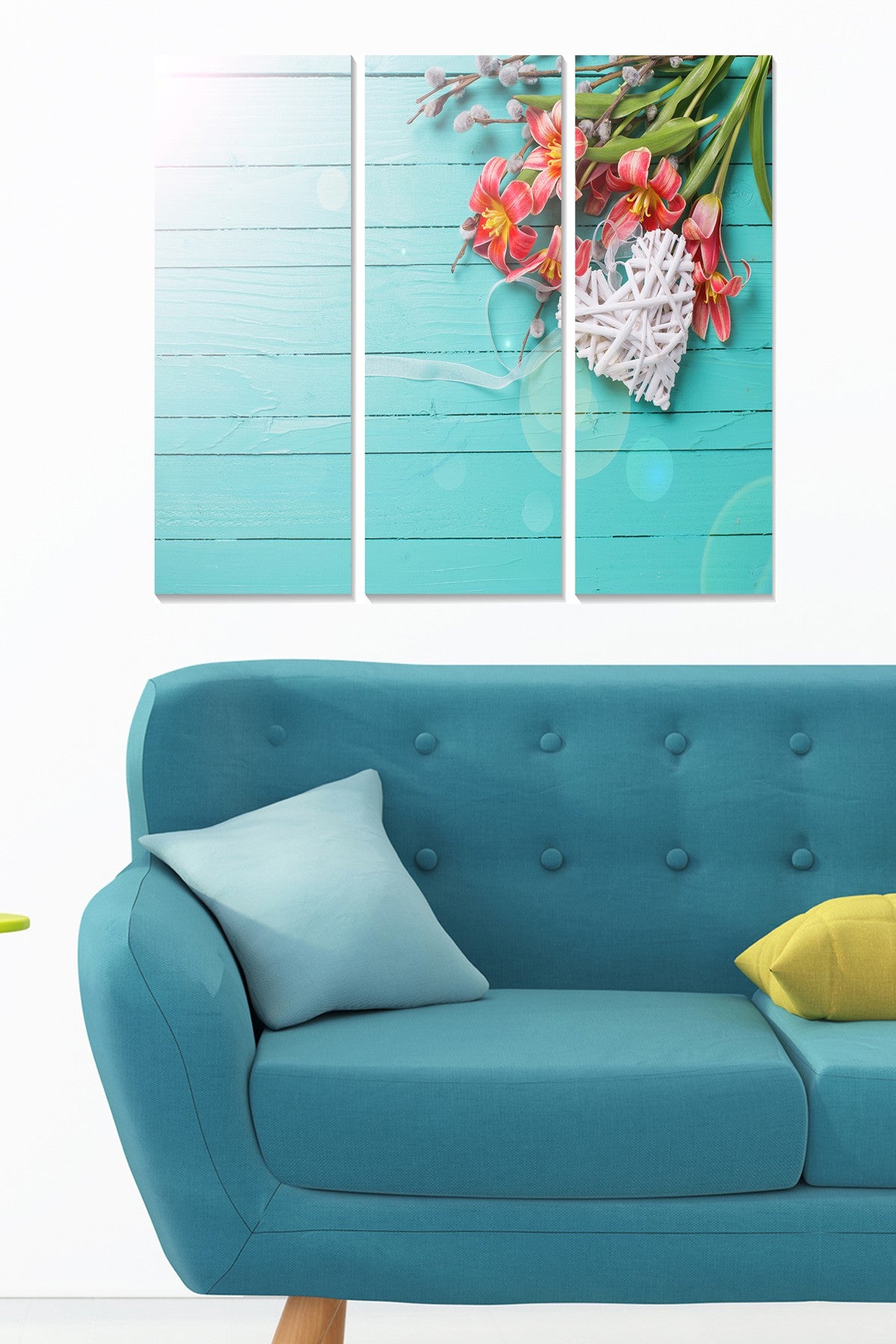 Conjunto de 3 Quadros Decorativos em MDF Multicolor – 70x50 cm (total), espessura 3 mm