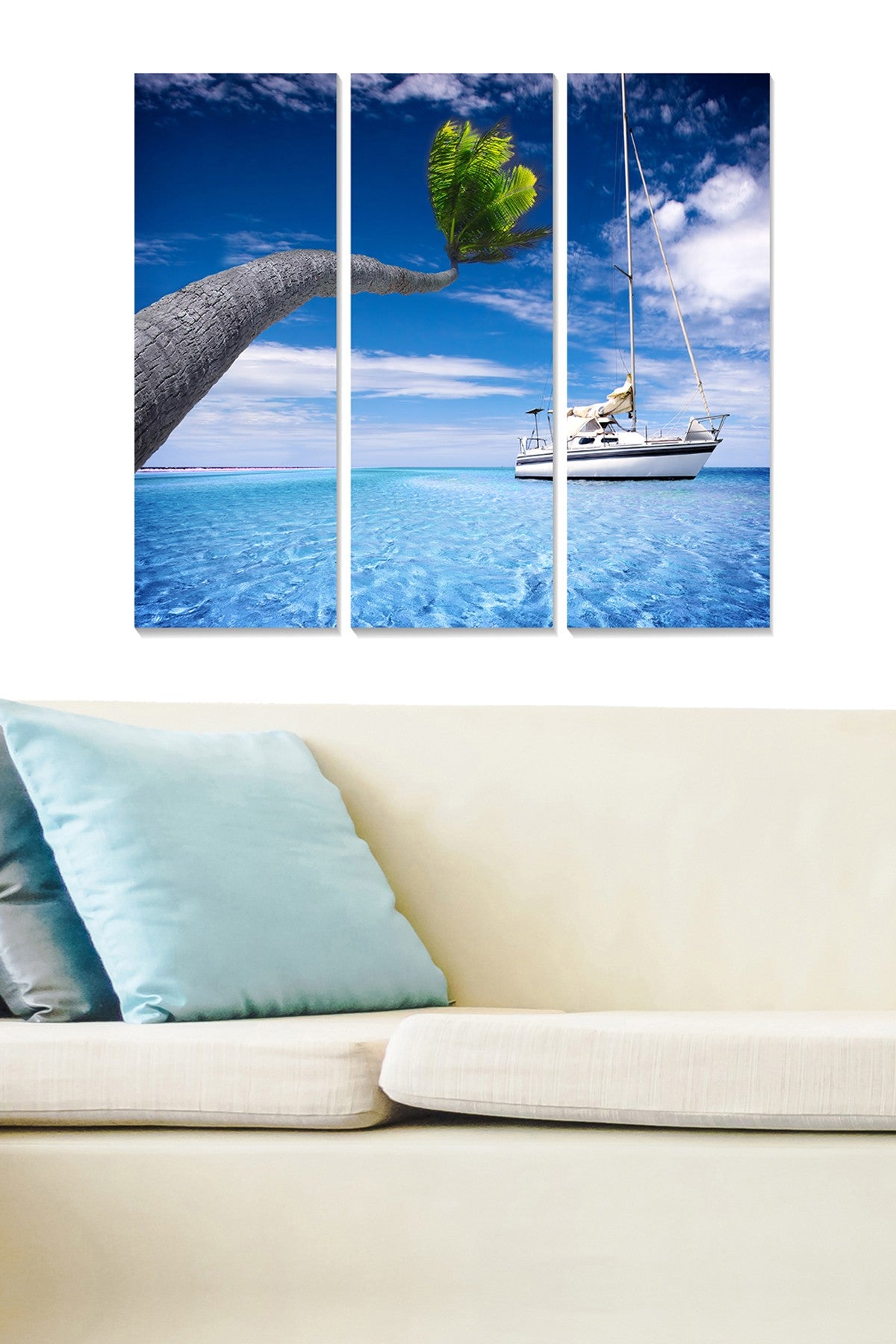 Conjunto de 3 Quadros Decorativos em MDF Multicolor — Total 70x50 cm, Espessura 3 mm