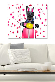 Quadro Decorativo em MDF Multicolor – Conjunto de 3 Peças, 70 x 50 cm (20 x 50 cm cada), Espessura 3 mm