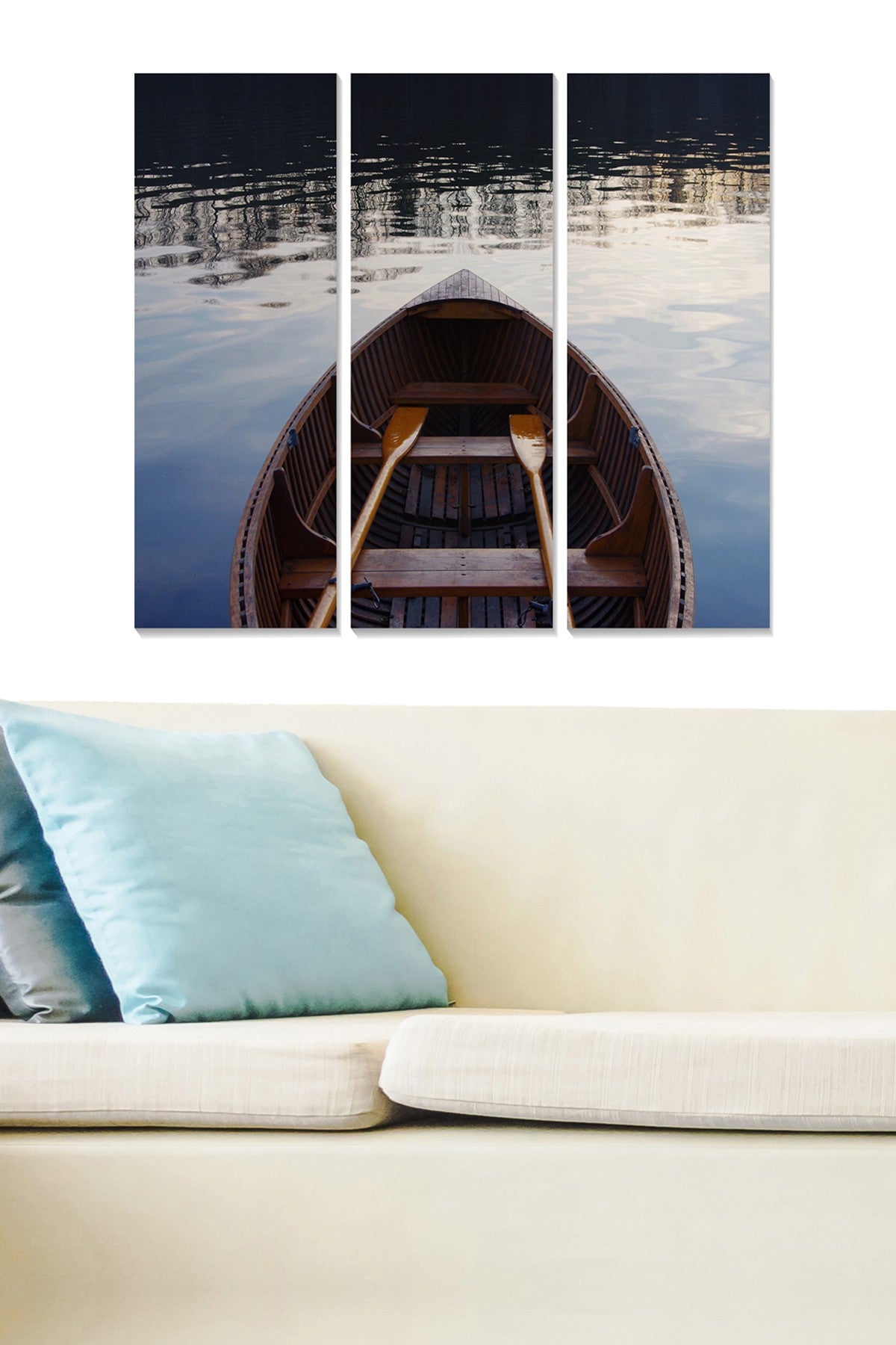 Quadro Decorativo em MDF 3 mm Multicolor (Conjunto 3 Peças) 20x50 cm cada, 70x50 cm total – MDF731485