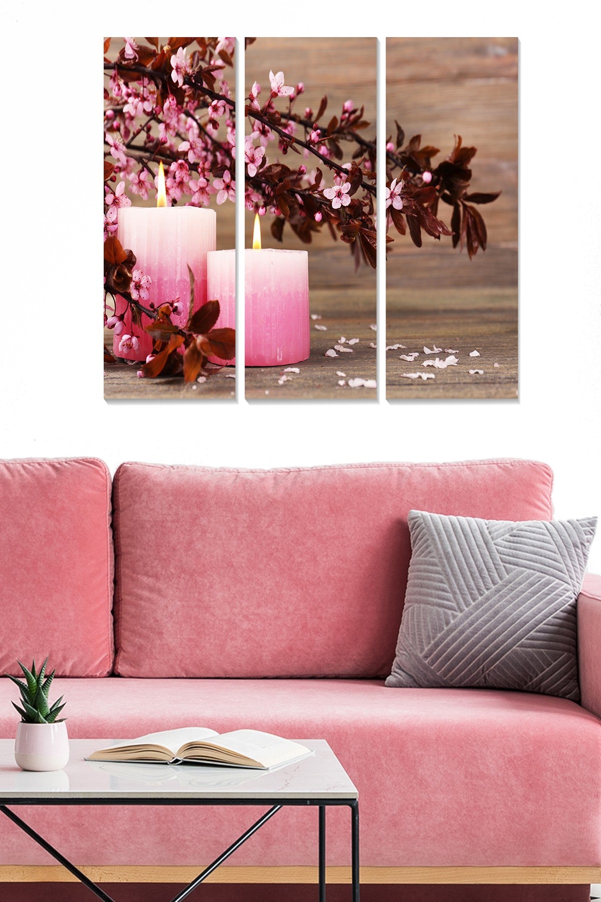 Conjunto de Quadros Decorativos em MDF Multicolor — 3 Peças (20 x 50 cm cada), Espessura 3 mm — Tamanho Total 70 x 50 cm