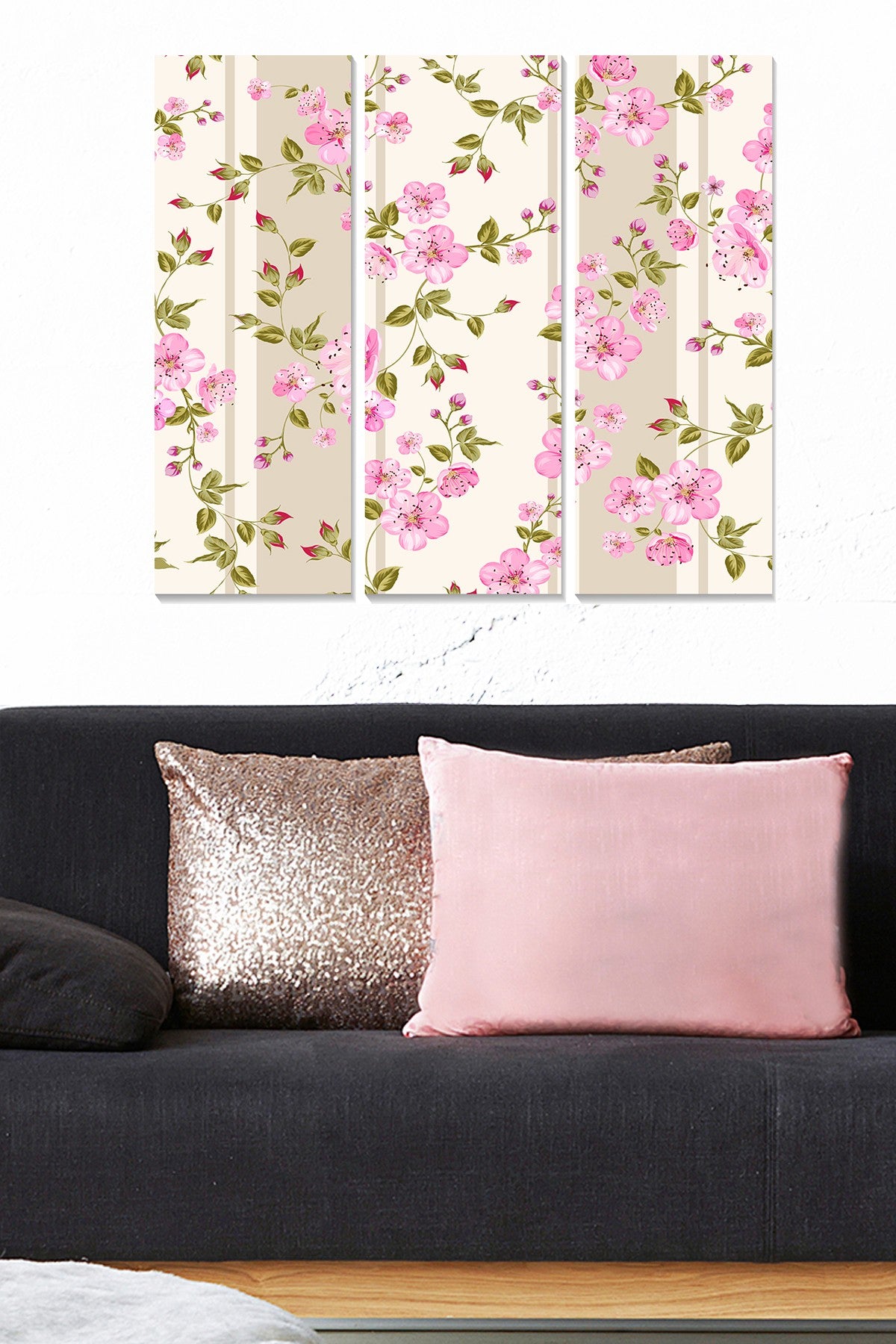 Quadros Decorativos em MDF – Conjunto de 3 Peças Multicolor 20x50 cm (cada), Total 70x50 cm – MDF73527331