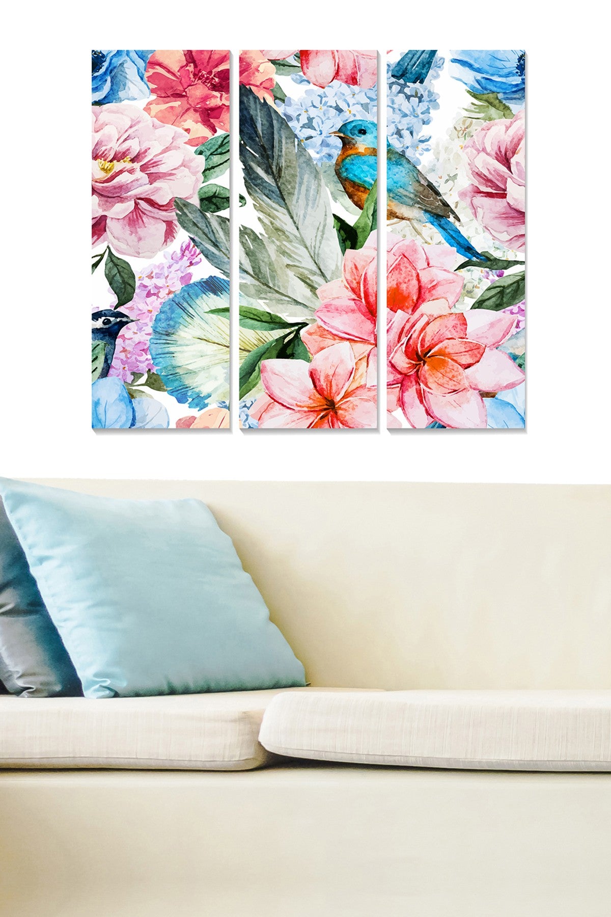 Quadro Decorativo em MDF Multicolor (3 Peças) 70x50 cm – Espessura 3 mm