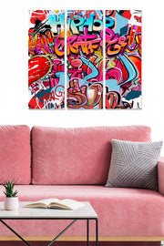 Quadro Decorativo 100% MDF Multicolorido – Conjunto de 3 Peças (20x50 cm cada, total 70x50 cm, 3 mm)