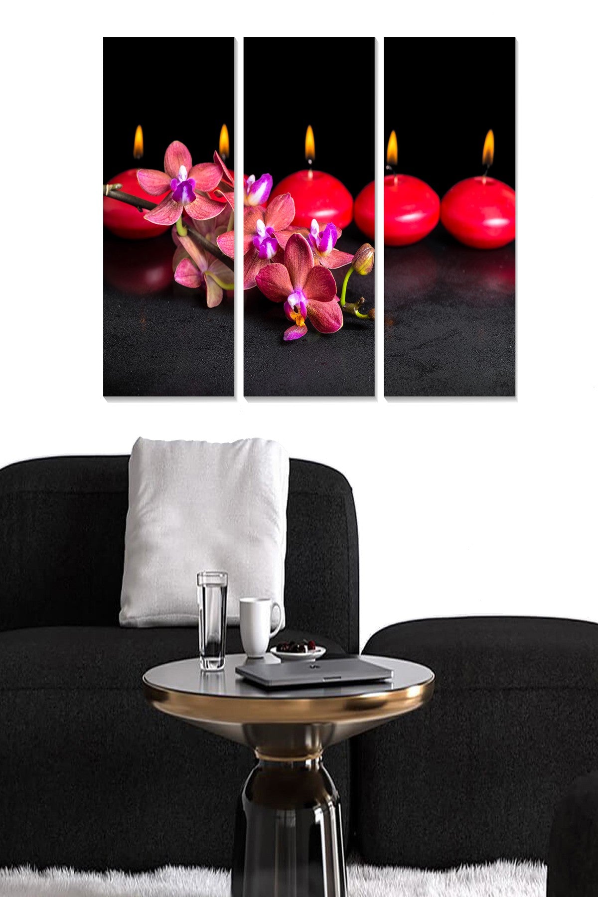 Conjunto de Quadros Decorativos em MDF (3 Peças) Multicolor 70x50 cm – 3 mm (Ref. MDF7412405)