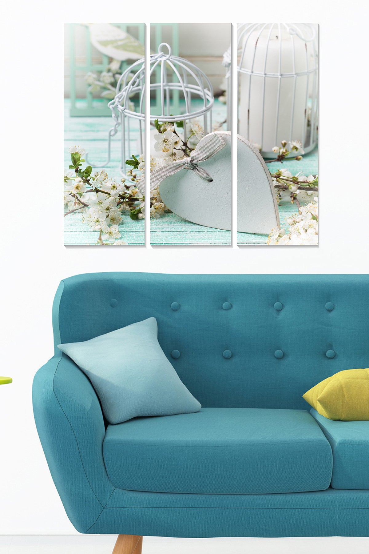 Quadro Decorativo em MDF Multicolor – Conjunto de 3 Peças (20 x 50 cm cada) | Total 70 x 50 cm