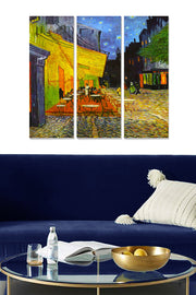 Quadro Decorativo em MDF Multicolor – 3 Peças, 70x50 cm (3x20x50 cm), Espessura 3 mm