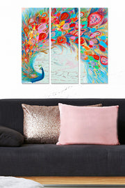 Quadro Decorativo em MDF Multicolor (3 Peças) 70x50 cm – Espessura 3 mm