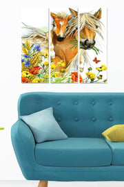 Quadro Decorativo em MDF Multicolor – Conjunto de 3 Peças (20x50 cm cada) | Total 70x50 cm | 100% MDF, 3 mm