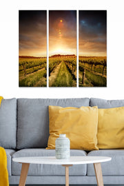 Quadro Decorativo em MDF Multicolor (3 Peças) – 20x50 cm cada, total 70x50 cm, espessura 3 mm