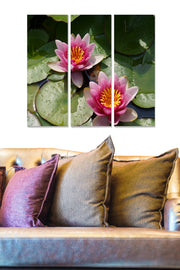 Tríptico Decorativo em MDF Multicolor – 3 Peças (20 x 50 cm cada), Total 70 x 50 cm