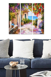 Conjunto de Quadros Decorativos em MDF (3 Peças) – Multicolor – 20x50 cm cada (70x50 cm total), MDF 3 mm