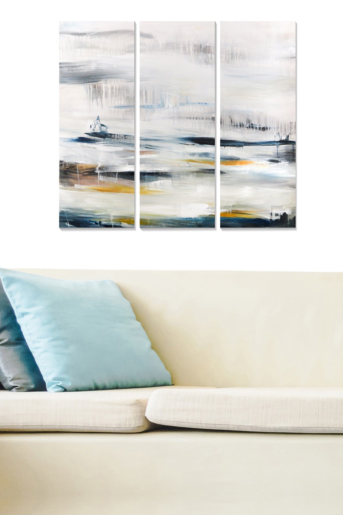 Quadro Decorativo em MDF Multicolor – Conjunto de 3 Peças (70 x 50 cm)