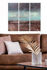 Tríptico Decorativo em MDF, Multicolor — 3 Peças (20x50 cm cada), Esp. 3 mm — Tamanho Total 70x50 cm