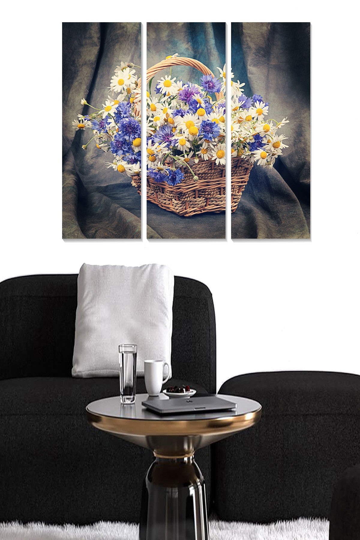 Quadro Decorativo em MDF Multicolor (Conjunto 3 Peças) 70 x 50 cm, 3 mm — MDF7612975