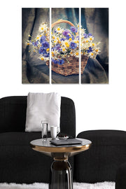 Quadro Decorativo em MDF Multicolor (Conjunto 3 Peças) 70 x 50 cm, 3 mm — MDF7612975