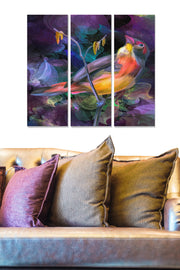 Conjunto de 3 Quadros Decorativos em MDF Multicolor – MDF765914 – 70 x 50 cm (total), 3 mm