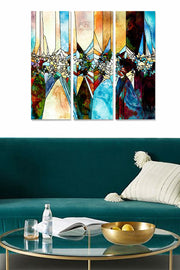 Quadro Decorativo em MDF Multicor (3 Peças) 70x50 cm — MDF767216008