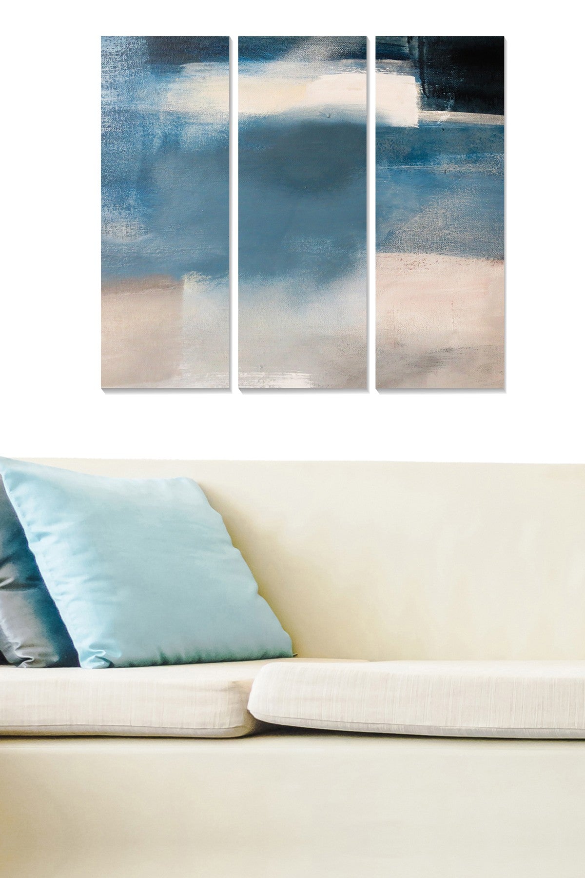 Quadro Decorativo em MDF Multicolor – Conjunto de 3 (20x50 cm cada, total 70x50 cm)