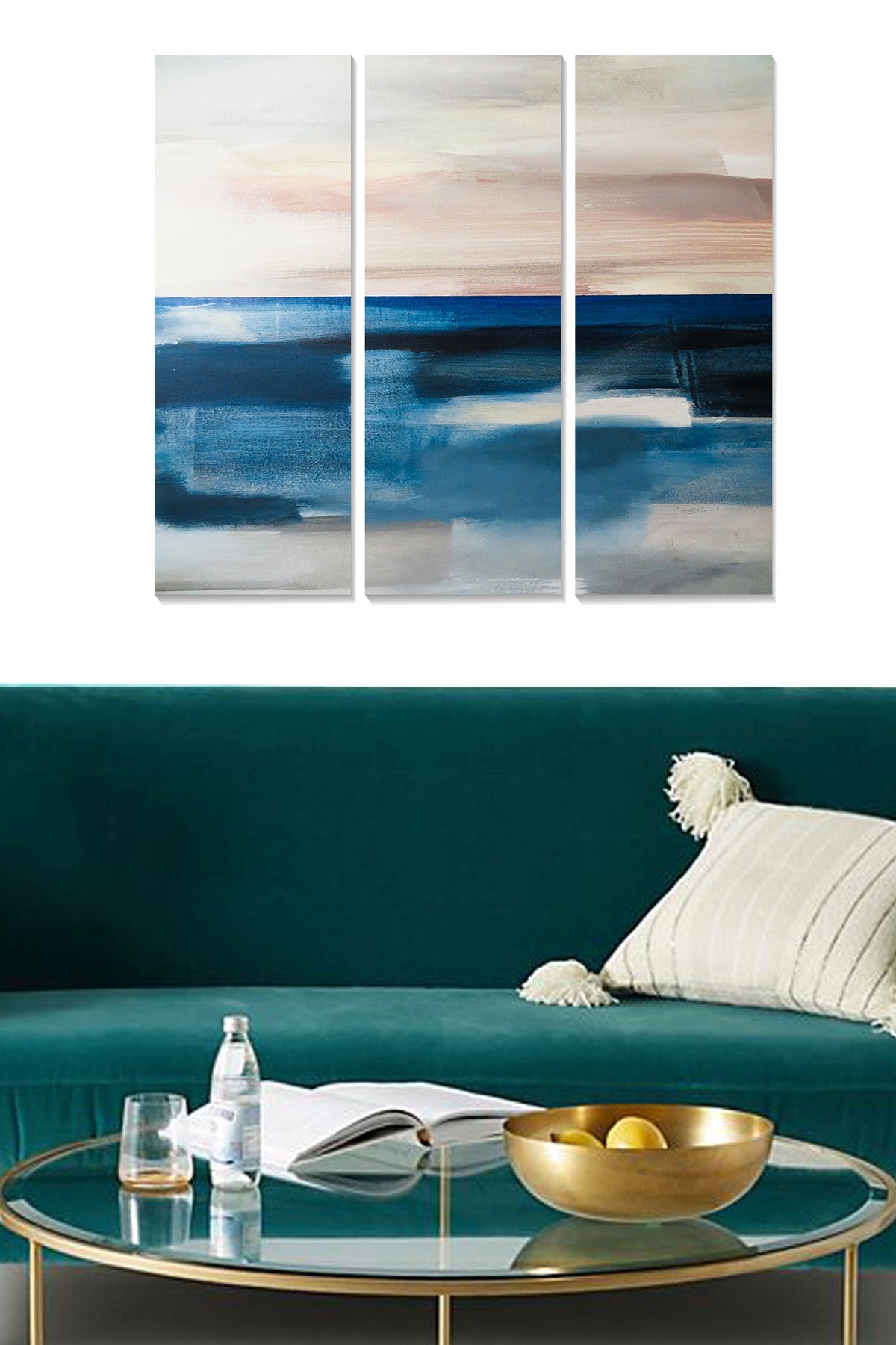 Conjunto de Quadros Decorativos em MDF Multicor (3 Peças) – 70 x 50 cm, 3 mm de espessura