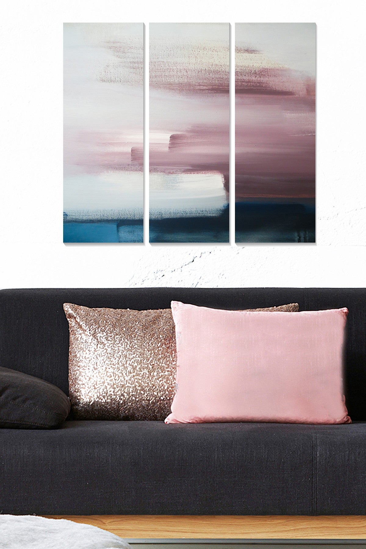 Conjunto de Quadros Decorativos em MDF (3 Peças) Multicolor – 20x50 cm cada, Total 70x50 cm, 3 mm | MDF772045333