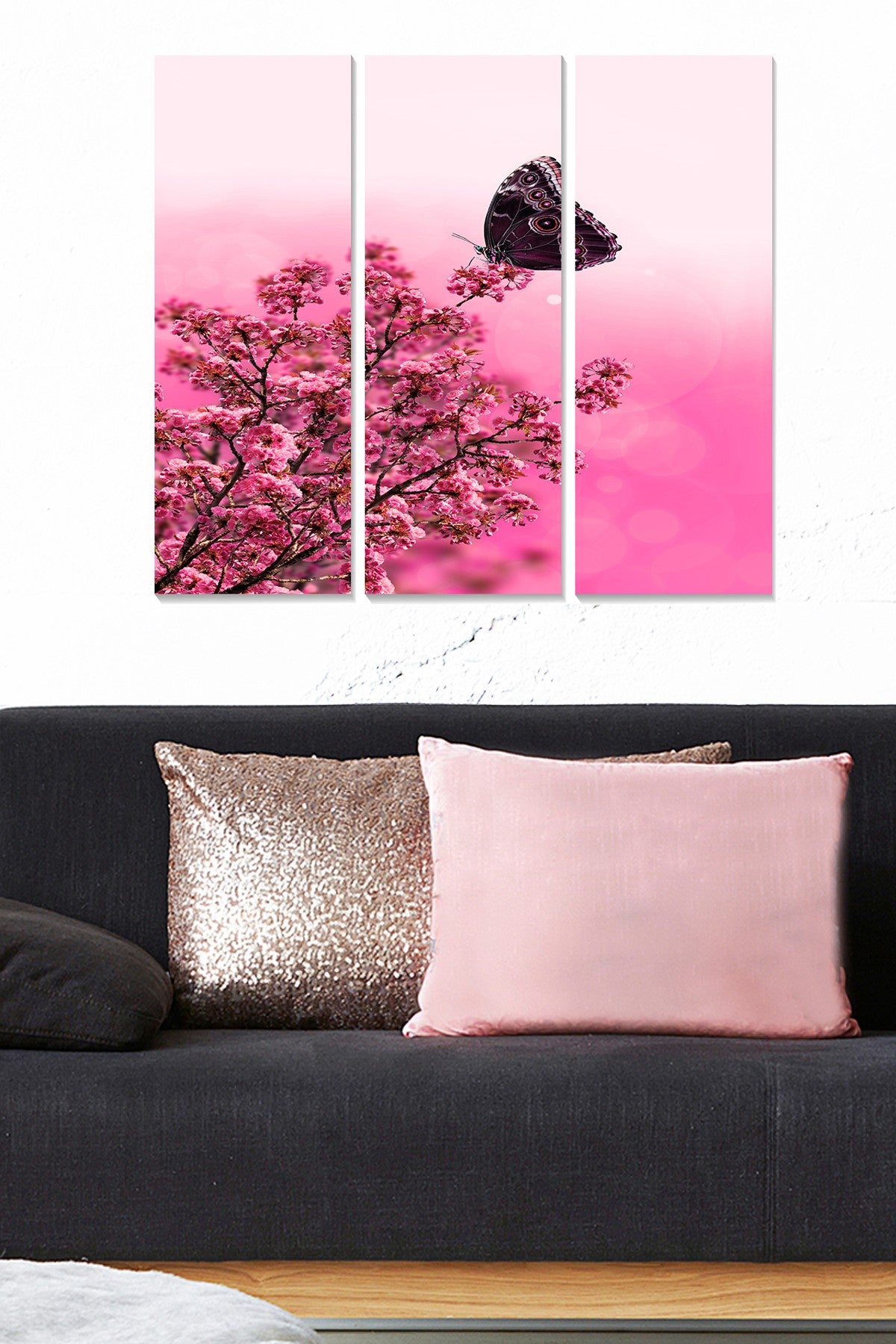 Quadro Decorativo em MDF Multicolorido – Conjunto de 3 Peças (70 x 50 cm) | MDF77245633