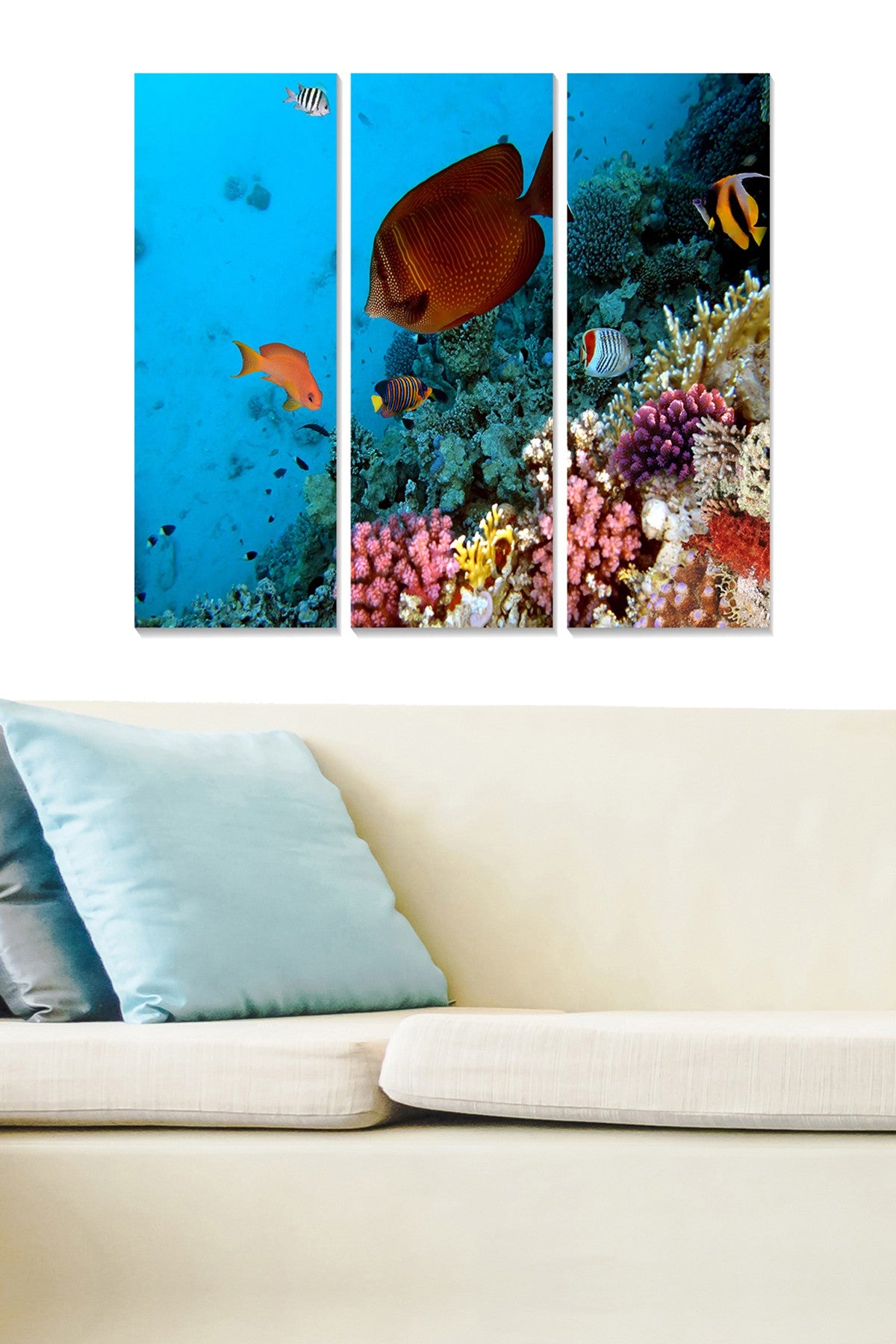 Conjunto de Quadros Decorativos em MDF (3 Peças) Multicolor – Total 70x50 cm, Espessura 3 mm