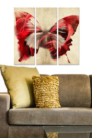 Conjunto de 3 Quadros Decorativos em MDF Multicolor — 20x50 cm (cada), Total 70x50 cm, Espessura 3 mm